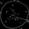 Sketch of Messier 6/M6 (NGC 6405) - The Butterfly Cluster