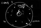 Sketch of Messier 32/M32 (NGC 221)