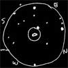Sketch of Messier 77/M77 (NGC 1068)