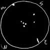 Sketch of Messier 73/M73 (NGC 6994)