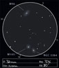 Sketch of Messier 96/M96 (NGC 3368), Messier 105/M105 (NGC 3379), and NGC 3384