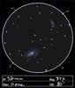 Sketch of Messier 81/M81 and Messier 82/M82 (NGC 3031 and NGC 3034) - Bode's Galaxy and The Cigar Galaxy