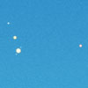 Sketch of Mercury, Mars, Jupiter, and Beta Scorpii Conjunction