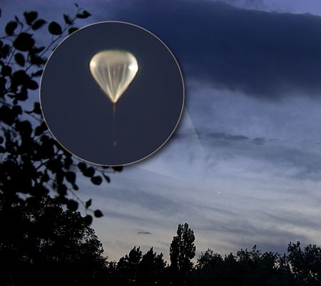 Sketch of the Columbia Scientific Balloon Assembly