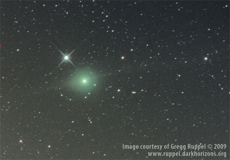 Comet C/2007 N3 (Lulin) Photo vs. Sketch Comparison