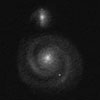 Sketch of Messier 51 (M51) (NGC 5194 and NGC 5195)
