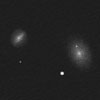 Sketch of Messier 85 (M85/NGC 4382) and NGC 4394