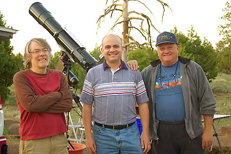 Photo of Brian Skiff, myself and Steve Coe at Anderson Mesa