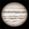 Sketch of Jupiter with Impact Scar - JUL 21, 2009 - 07:20 UT