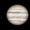 Sketch of Jupiter, Callisto, Impact Scar, and Shadow Transit - JUL 23, 2009 - 09:00 UT