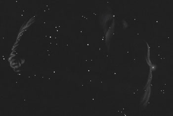 Sketch of Cygnus Loop/Veil Nebula