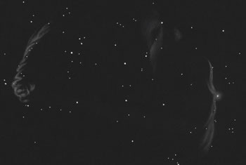 Sketch of Cygnus Loop/Veil Nebula