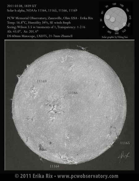 H-Alpha Sketch of the Sun by Erika Rix