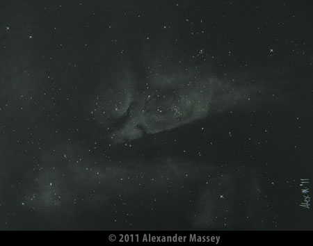 Sketch of the Eta Carina Nebula Complex by Alexander Massey