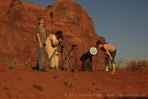 Viewing the eclipse