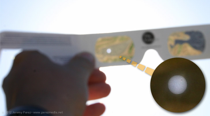Venus Transit through Eclipse Glasses