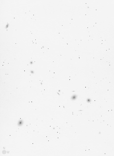 Original Pencil Sketch of Markarian's Chain