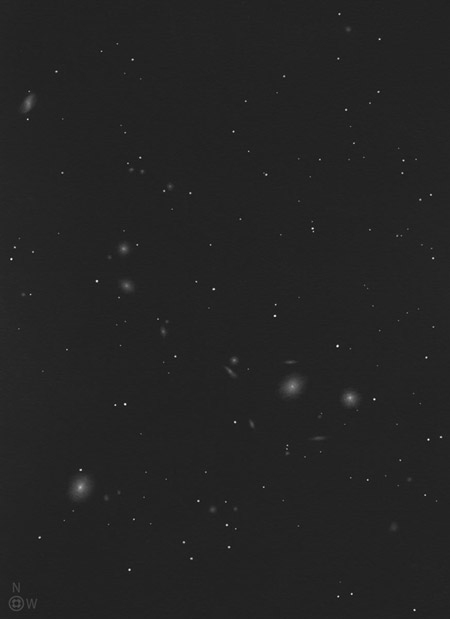 Inverted, Positive Sketch of Markarian's Chain