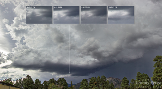 Flagstaff Storm Structure and Possible Funnel - July 8, 2014