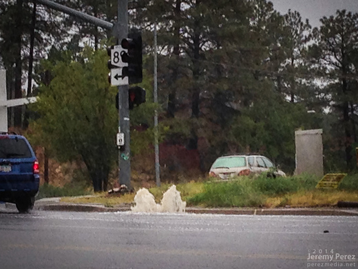 Overloaded storm drain in Prescott. 3:04 PM / 2204Z