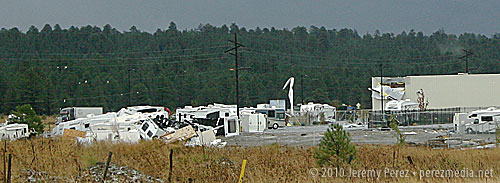 RV Lot and Building Damage