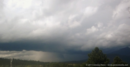 Flagstaff, Arizona, September 13, 2011 Wall Cloud