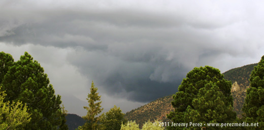 Flagstaff, Arizona, September 13, 2011 Wall Cloud Detail